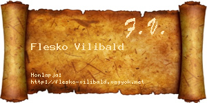 Flesko Vilibald névjegykártya